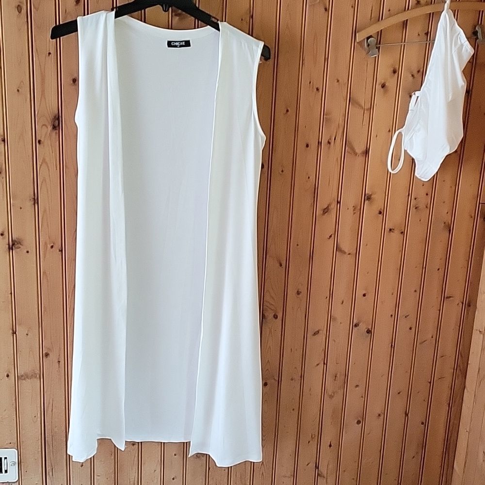 2 PIECE CROP TOP AND SLEVELESS DUSTER - Picture 6 of 7
